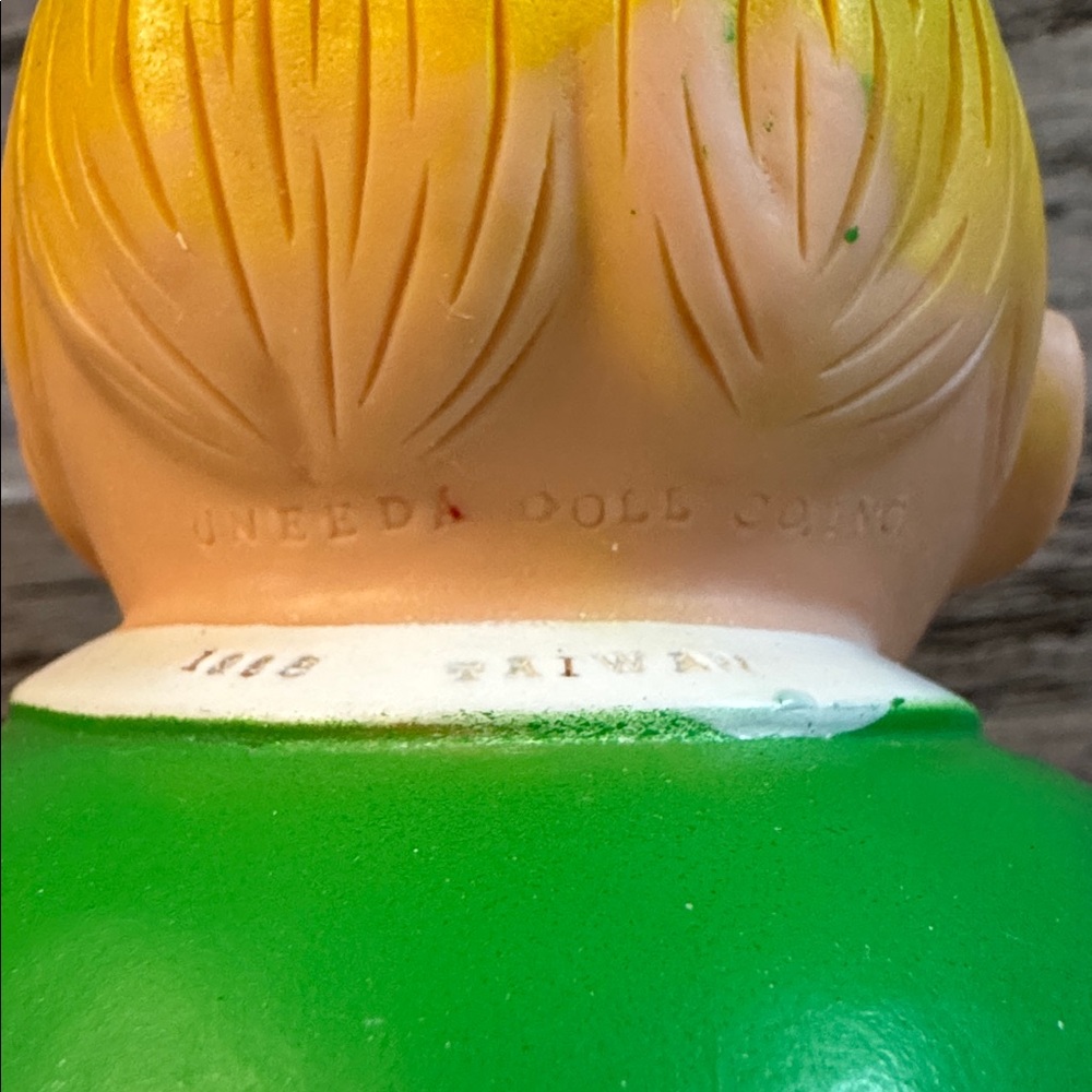 Vintage 1968 Uneeda Doll Company Roly-Poly Baby Doll Plumpees Vinyl Squeak Toy - Picture 13 of 13